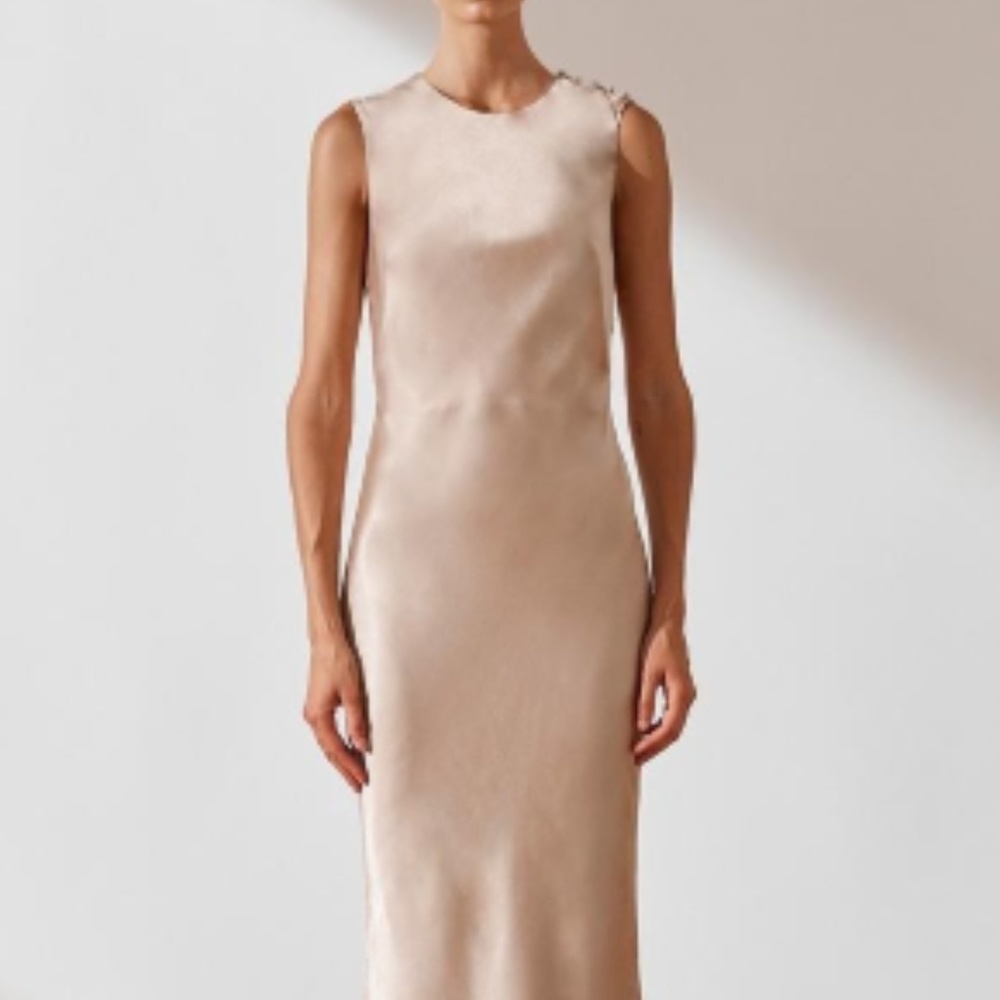 Shona Joy Joan Bias Midi Slip Dress